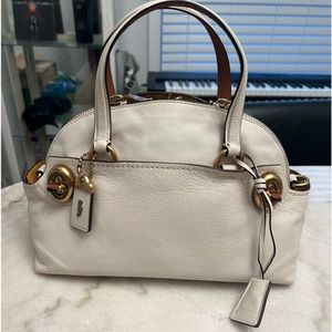 Coach Outlaw 36 Satchel in Chalk White
